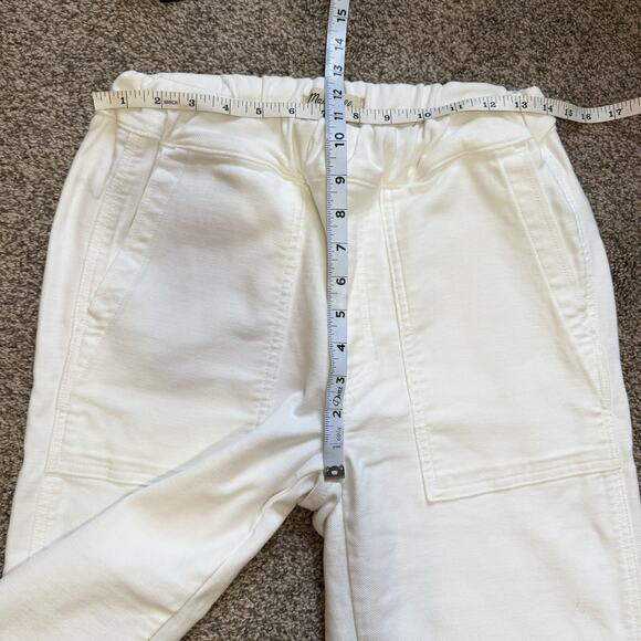 Madewell Cream Elastic Waist Trousers Size XS - Picture 6 of 7